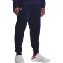 Under Armour miesten Rival Fleece verryttelyhousut Midnight Navy/valkoinen koko M