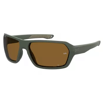 Under Armour UA-RECON-DLD miesten polarisoidut urheilu-aurinkolasit - mattamusta/harmaa - 64/15/125 mm