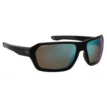 Under Armour UARECON807G4W miesten urheilu-aurinkolasit - mattamusta kehys, harmaat polarisoidut linssit, 64/17/125 mm