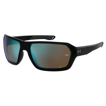 Under Armour UARECON807G4W miesten urheilu-aurinkolasit - mattamusta kehys, harmaat polarisoidut linssit, 64/17/125 mm