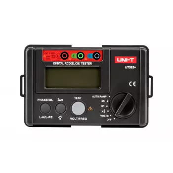 UNI-T UT582+ digitaalinen vikavirtasuojatesteri ramppitestillä ja auto-RCD-toiminnolla