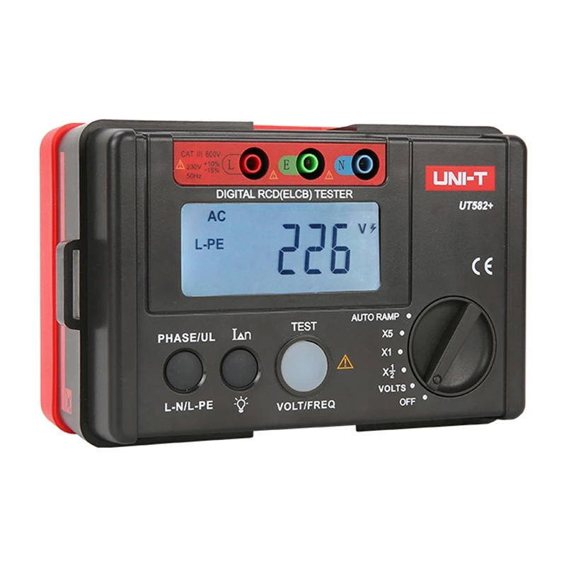 UNI-T UT582+ vikavirtasuojatesteri