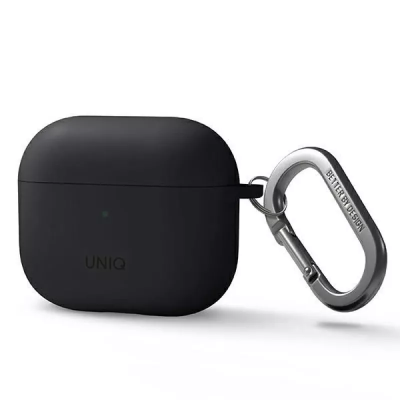 UNIQ Nexo AirPods 3 -kotelo korvakoukuilla silikoni - harmaa