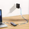 Unitek 4-porttinen USB 3.0 -keskitin 30 cm kaapelilla, harmaa