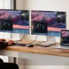 Unitek 4-porttinen USB 3.0 -keskitin 30 cm kaapelilla, harmaa