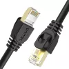 UNITEK Cat.7 SSTP Ethernet-verkkokaapeli RJ45, 0,5 m, harmaa, 10 Gbit/s, 600 MHz, kullattu