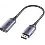 UNITEK DisplayPort 1.4 - HDMI 2.1 -adapteri, 8K@60Hz, aktiivinen, alumiini