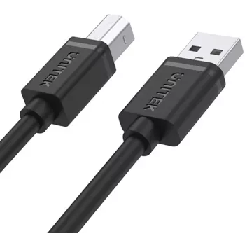 UNITEK USB 2.0 Type-A uros Type-B uros -kaapeli 2 m musta