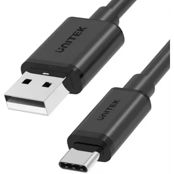 UNITEK USB-A - USB-C 2.0 -kaapeli 480 Mbps 1 m musta