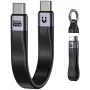 UNITEK USB4 avaimenperäkaapeli USB-C USB-C:hen 40Gbps 240W PD 8K 13cm musta