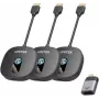 UNITEK langaton HDMI 1080p AV-signaalin lähetinjärjestelmä, 1 lähetin + 2 vastaanotinta, musta