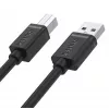 UNITEK Y-C430GBK USB 2.0 A-pistoke B-pistoke -kaapeli 1 m musta