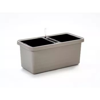 Urbalive Berberis Duo itsestään kasteltava viljelylaatikko 78 x 39 cm, vaaleanharmaa