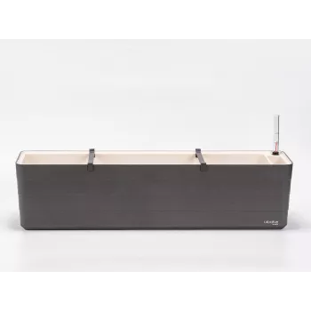 URBALIVE BERBERIS itsestään kastuva suorakaiteen muotoinen istutuslaatikko 80 x 20 cm, harmaa