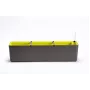 URBALIVE BERBERIS itsestään kasteltava suorakaiteen muotoinen istutuslaatikko 80 x 20 cm, harmaa-ruskea
