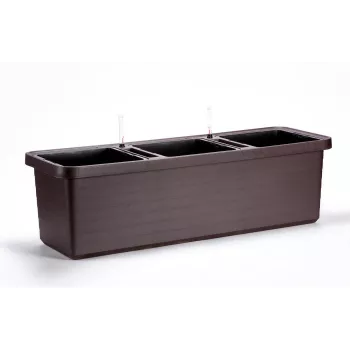 URBALIVE BERBERIS TRIO itsestään kastuva istutusruukku 117 x 39 cm, ruskea