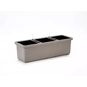 Urbalive Berberis Trio itsestään kasteltava istutusruukku 117 x 39 cm, vaaleanharmaa