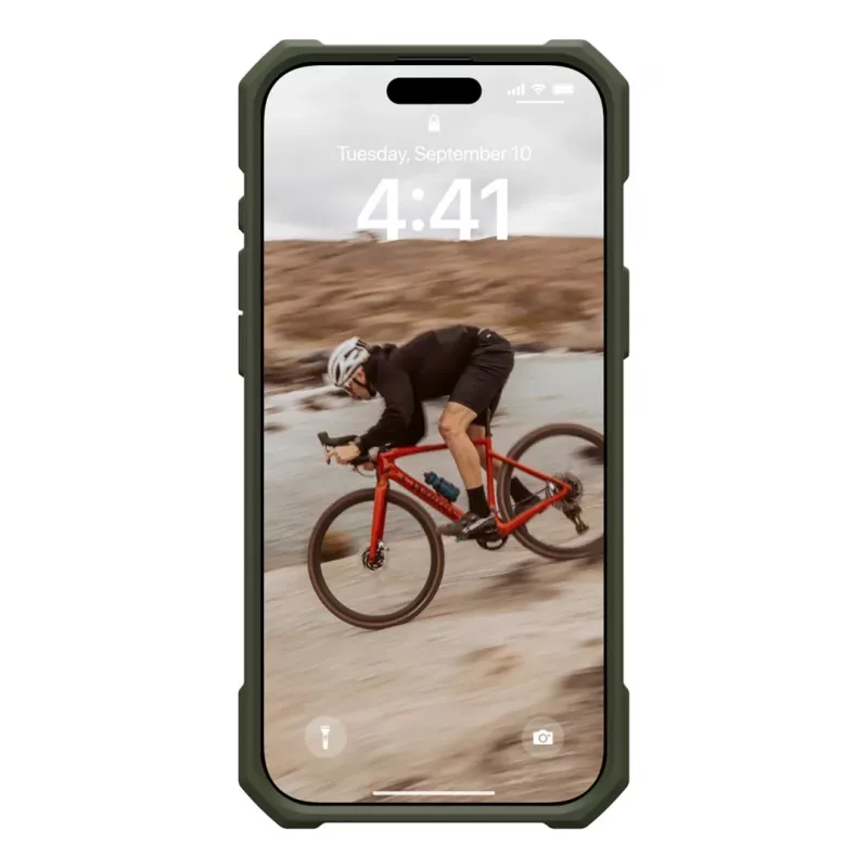 Urban Armor Gear Essential Armor Case 6,9 tuuman älypuhelimelle, oliivi
