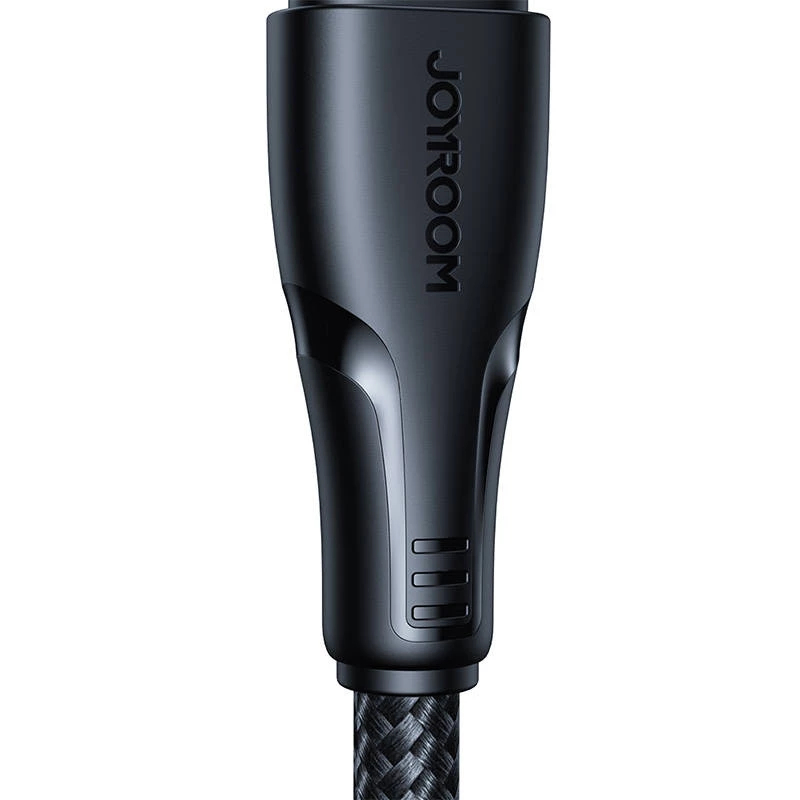 USB-lataus- ja datakaapeli, Micro USB-A - USB-A, 0,25 m, musta, Joyroom S-UM018A11, Surpass Series