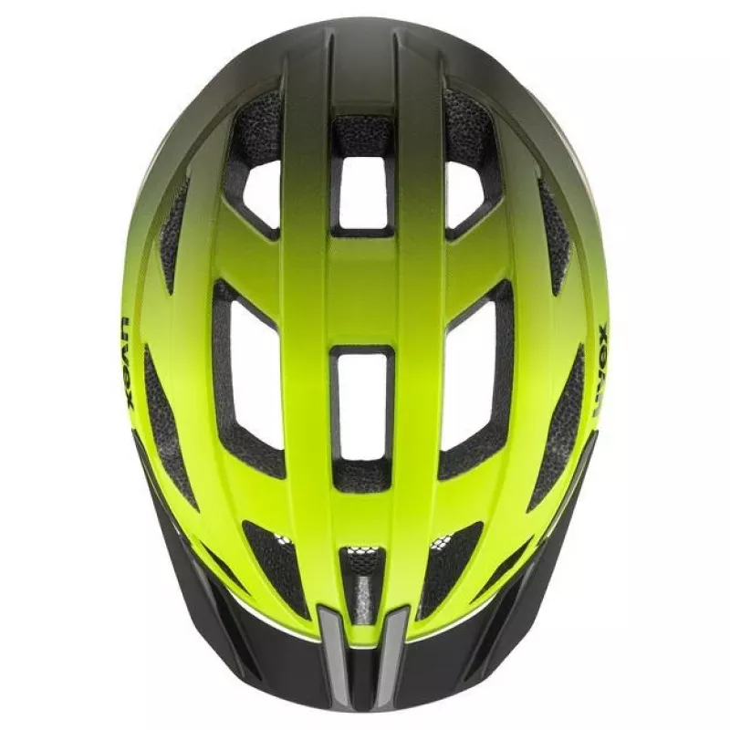 UVEX I-vo 2 pyöräilykypärä 56-60 cm, neonkeltainen/musta matta