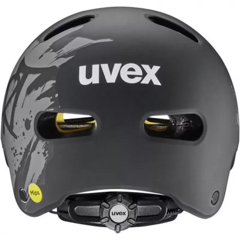 UVEX Kid 4 Style MIPS lasten pyöräilykypärä, Dirt Black Matt