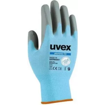Uvex phynomic C3 turvakäsineet, koko 8 (M), harmaa/antrasiitti, viiltosuojaus taso C, Aqua-Polymer-vaahtopäällyste 6008008