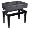 V-TONE BENCH 2 BK pianotuoli säilytystilalla, musta