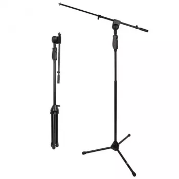 V-TONE DELUXE M1 Solo mikrofoniteline puomivarrella ja jalustalla, korkeussäädettävä 900-1600 mm, musta