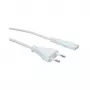 VALUE AC-virtajohto – europistoke - IEC 60320 C7, 1 m, valkoinen