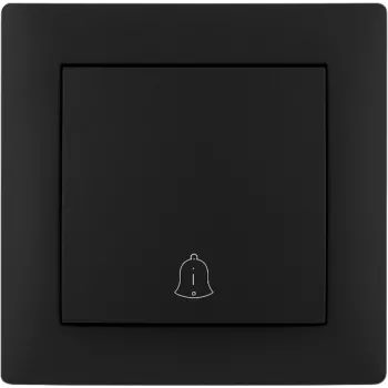 VCX WESA LC 06 ovikellopainike, musta, pinta-asennus, IP44