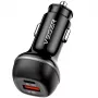 VEGER autolaturi USB-A + USB-C QC PD 51W CC62-1A1C musta