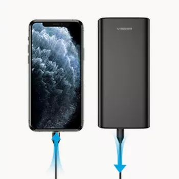 Veger Powerbank T100 (W2032C-100) PD QC3.0 5A 100W 20000 mAh musta