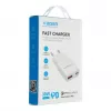 VEGER USB-A + USB-C QC PD 30W seinälaturi 30W1A1C valkoinen