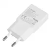 VEGER USB-A + USB-C QC PD 30W seinälaturi 30W1A1C valkoinen
