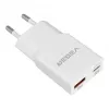 VEGER USB-A + USB-C QC PD 30W seinälaturi 30W1A1C valkoinen