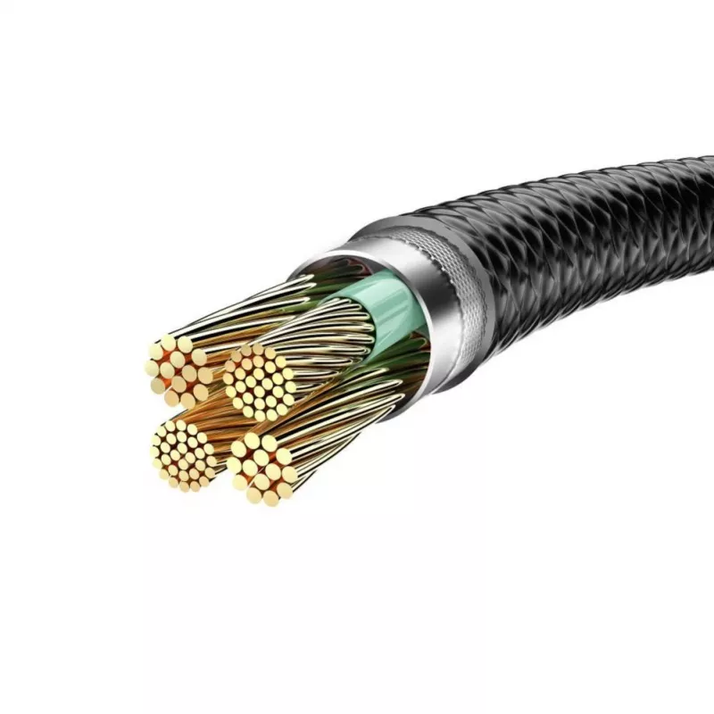 Veger V105 USB-A - Lightning -kaapeli 1,2 m musta 2,4A lataus ja synkronointi