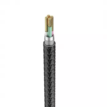 Veger V105 USB-A - Lightning -kaapeli 1,2 m musta 2,4A lataus ja synkronointi