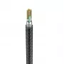 Veger V105 USB-A - Lightning -kaapeli 1,2 m musta 2,4A lataus ja synkronointi