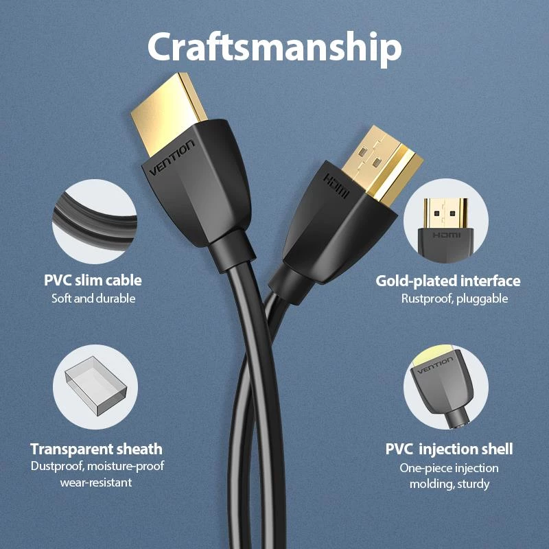 VENTION AAIBH HDMI-kaapeli 2 m musta