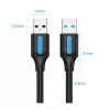 VENTION CONBI USB 3.0 -kaapeli uros-uros 3 m musta