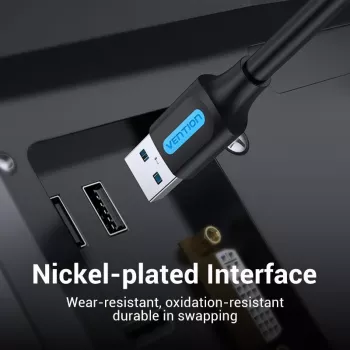 VENTION CONBI USB 3.0 -kaapeli uros-uros 3 m musta