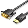 VENTION DisplayPort - DVI -kaapeli 1 m musta HAFBF