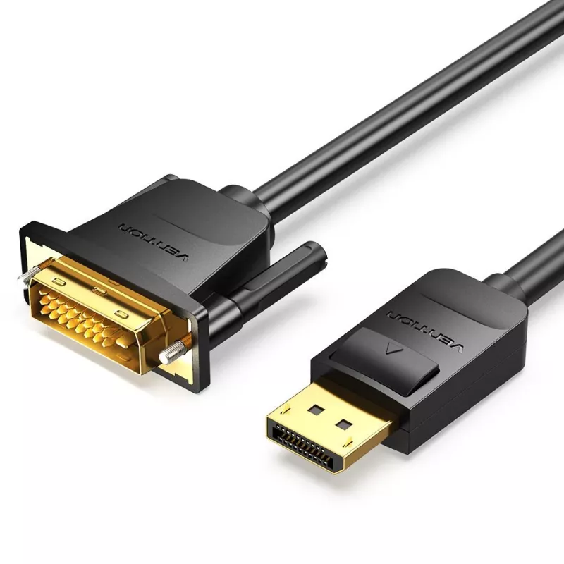 VENTION DisplayPort - DVI -kaapeli 1 m musta HAFBF