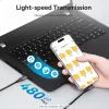 VENTION TRAHF USB-C-USB-C -kaapeli 1m harmaa 10Gbps 100W PD 4K video