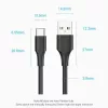 VENTION USB-C - USB 2.0 -kaapeli 2 m musta CTHBH