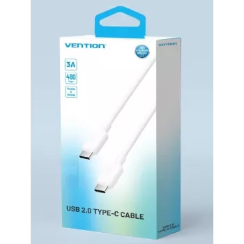 VENTION USB-C - USB-C -kaapeli 1 m valkoinen TRCWF