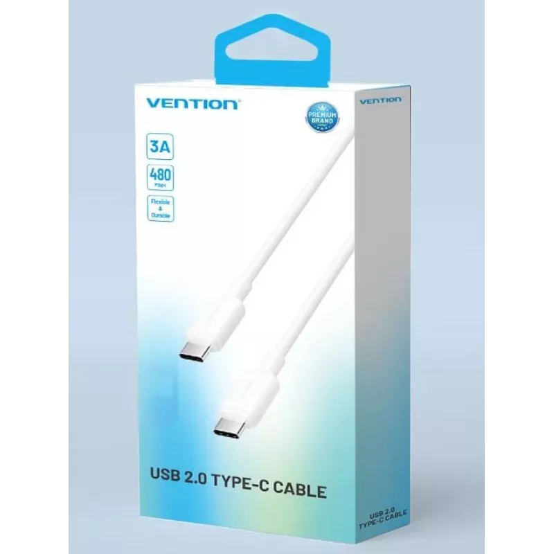 VENTION USB-C - USB-C -kaapeli 1 m valkoinen TRCWF