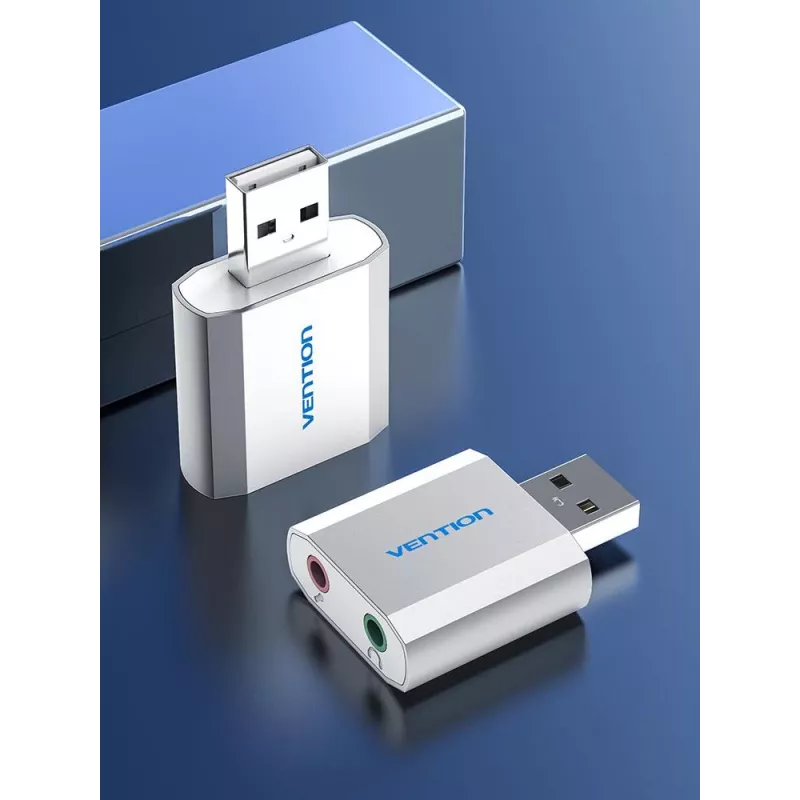 VENTION VAB-S13 USB 2.0 -äänikortti 2-porttisella keskitimellä