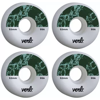 Verb Dip Wheel Set vihreä - 4 sormilautapyörää (7,5 mm x 4,8 mm, 70D uretaani)
