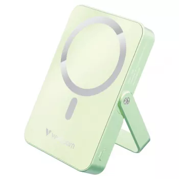 Verbatim Charge 'n' Go Magnetic Wireless -varavirtalähde jalustalla 10000mAh USB-C PD 3.0 vihreä